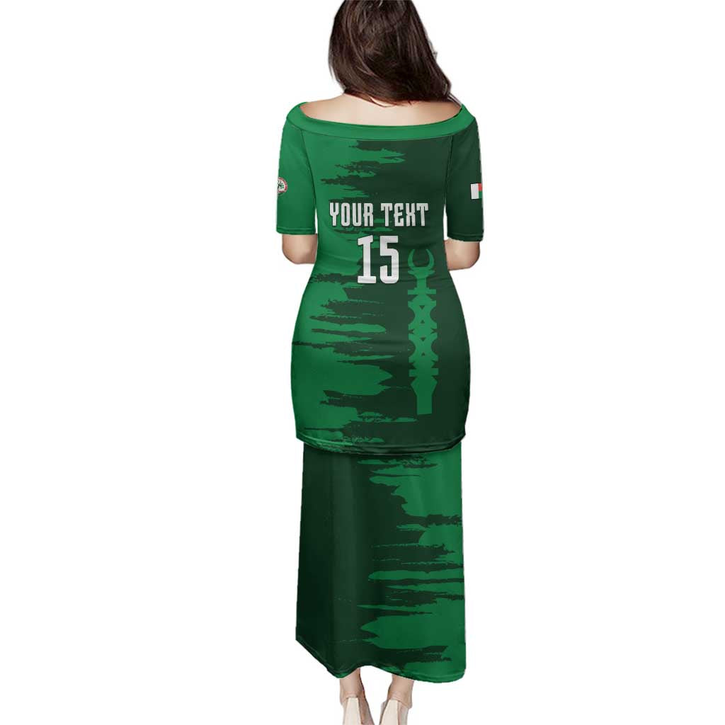 Custom Madagascar Football Family Matching Puletasi and Hawaiian Shirt Go Barea - Wonder Print Shop