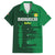Custom Madagascar Football Family Matching Short Sleeve Bodycon Dress and Hawaiian Shirt Go Barea - Wonder Print Shop