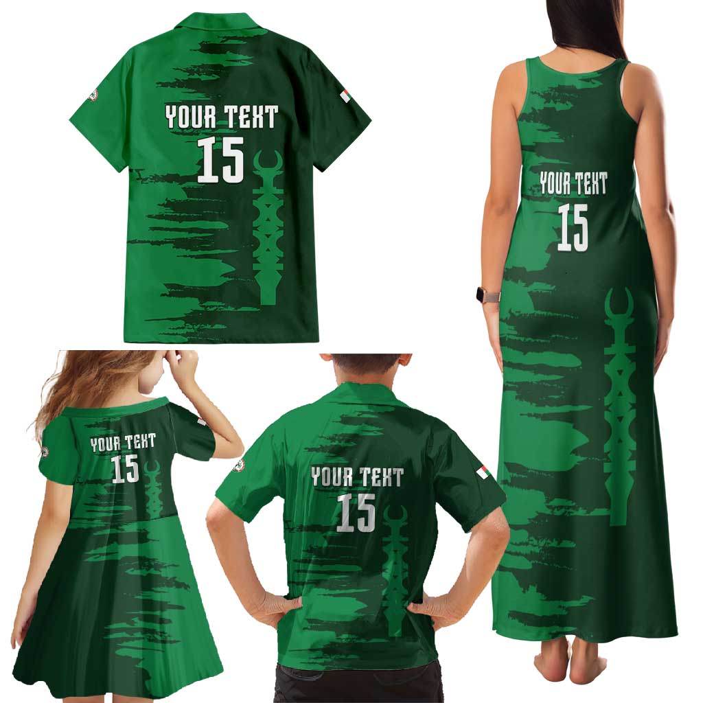 Custom Madagascar Football Family Matching Tank Maxi Dress and Hawaiian Shirt Go Barea - Wonder Print Shop