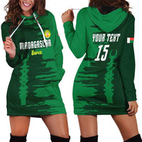 Custom Madagascar Football Hoodie Dress Go Barea - Wonder Print Shop