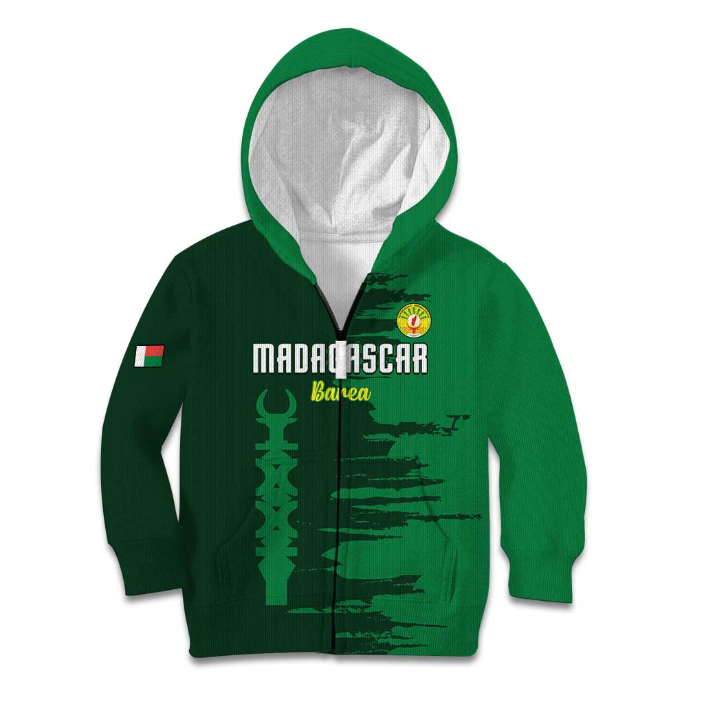 Custom Madagascar Football Kid Hoodie Go Barea - Wonder Print Shop