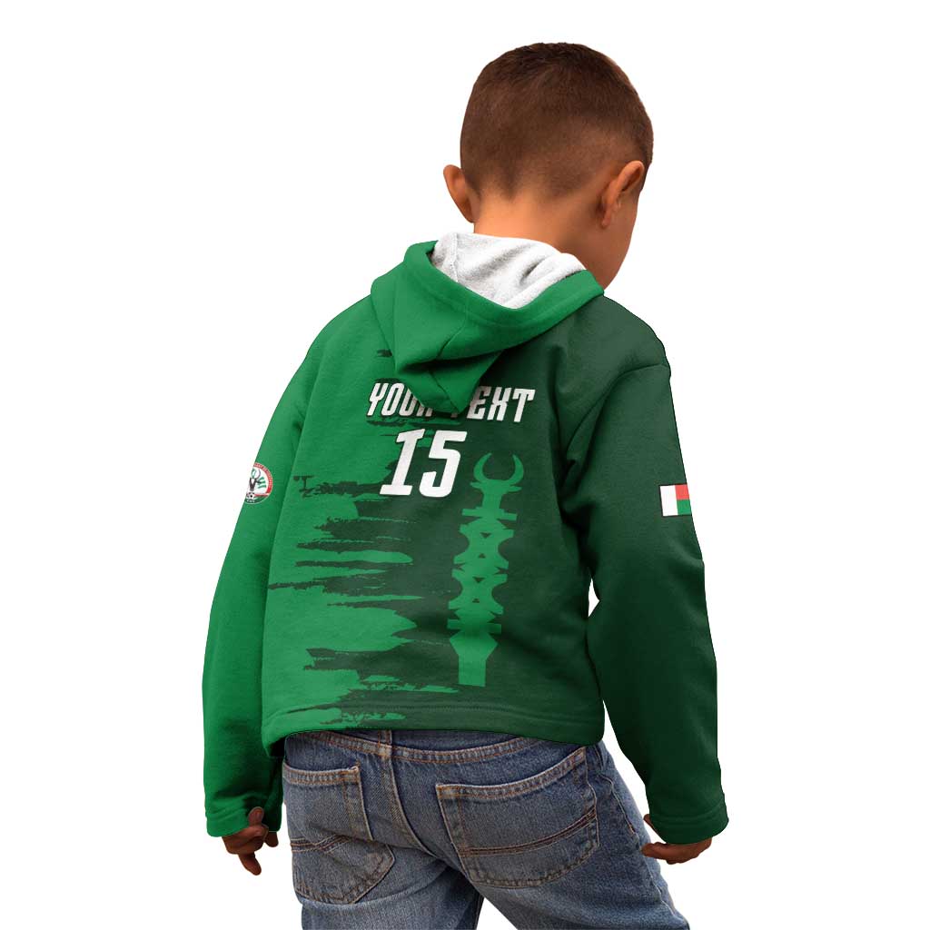 Custom Madagascar Football Kid Hoodie Go Barea - Wonder Print Shop