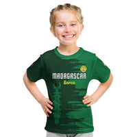 Custom Madagascar Football Kid T Shirt Go Barea - Wonder Print Shop