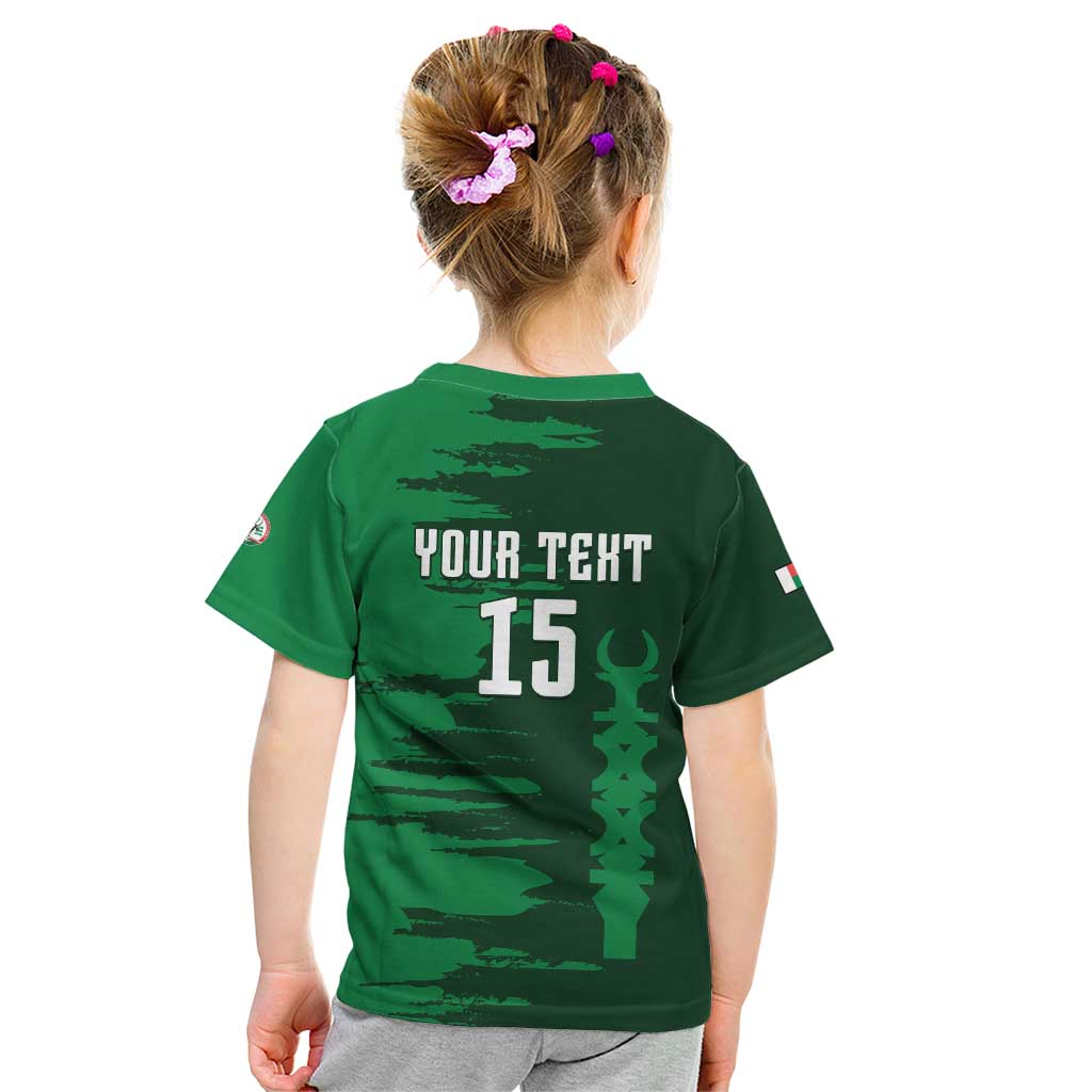Custom Madagascar Football Kid T Shirt Go Barea - Wonder Print Shop