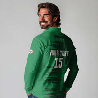 Custom Madagascar Football Long Sleeve Polo Shirt Go Barea - Wonder Print Shop