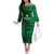 Custom Madagascar Football Off The Shoulder Long Sleeve Dress Go Barea - Wonder Print Shop