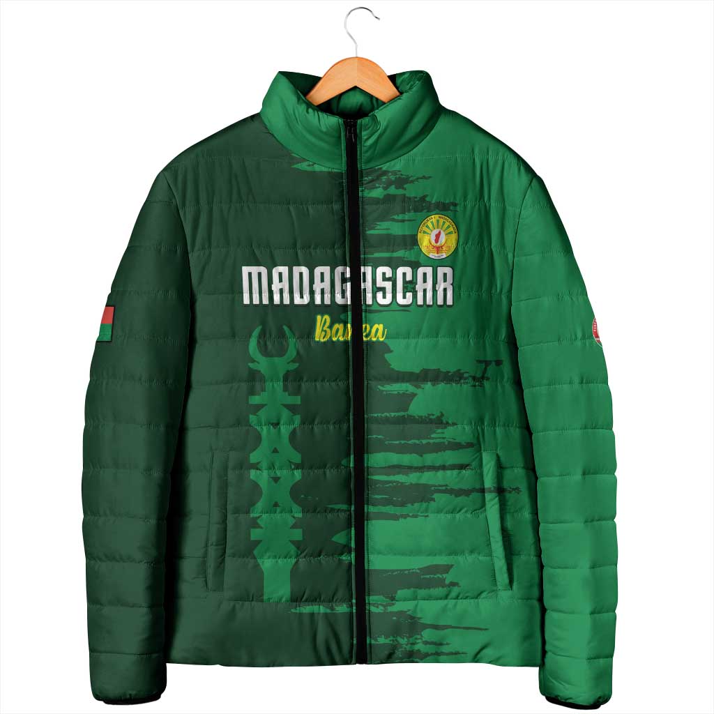 Custom Madagascar Football Padded Jacket Go Barea - Wonder Print Shop