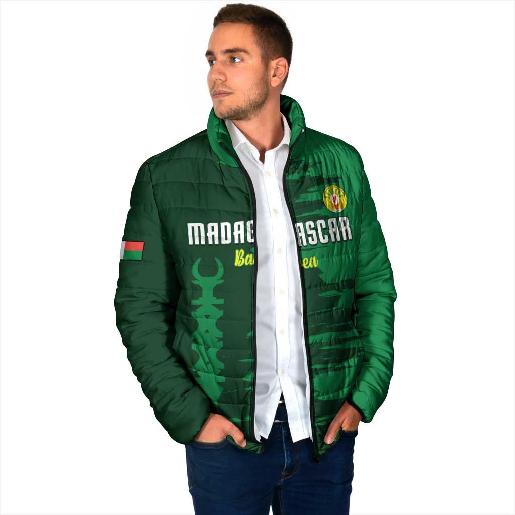 Custom Madagascar Football Padded Jacket Go Barea - Wonder Print Shop