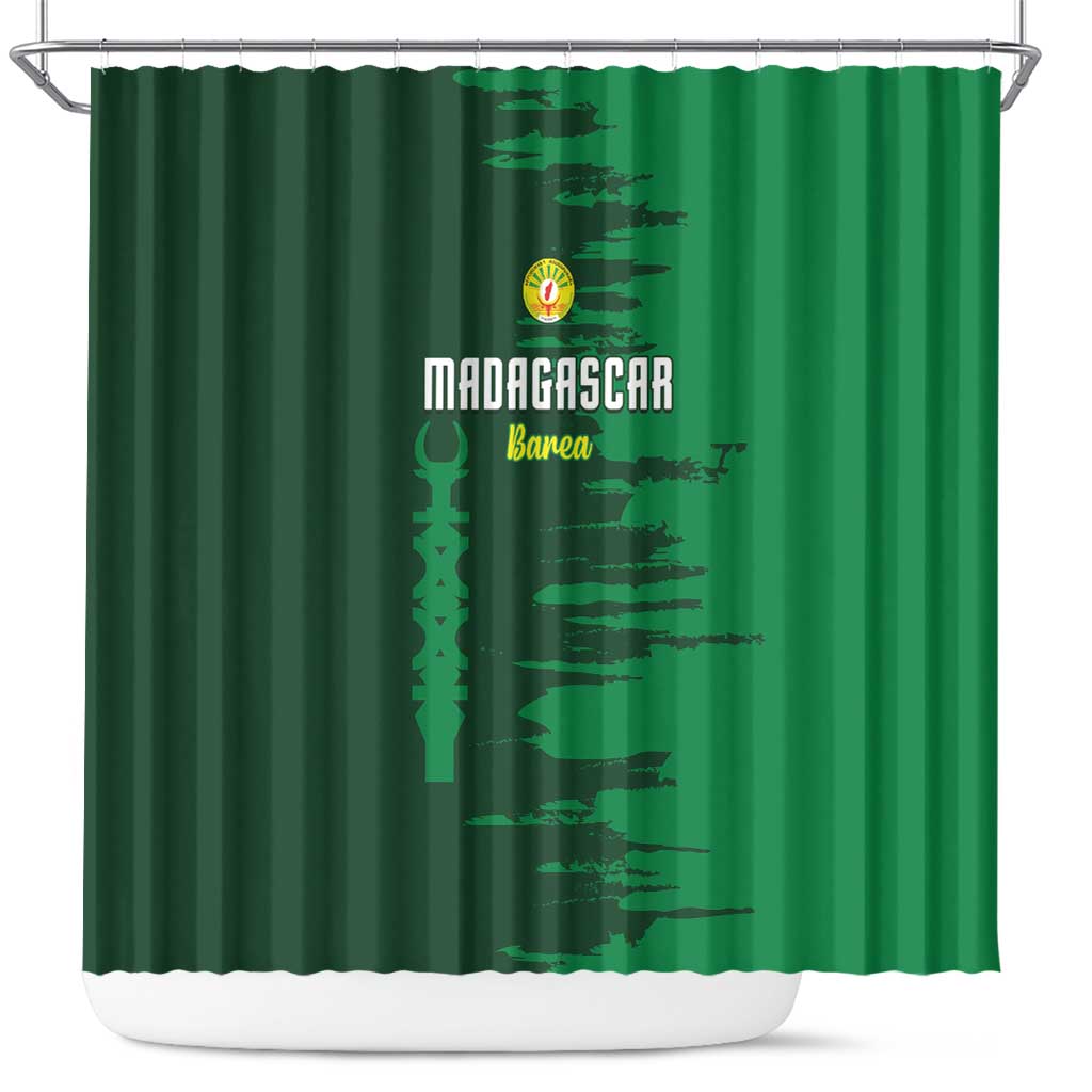 Madagascar Football Shower Curtain Go Barea - Wonder Print Shop
