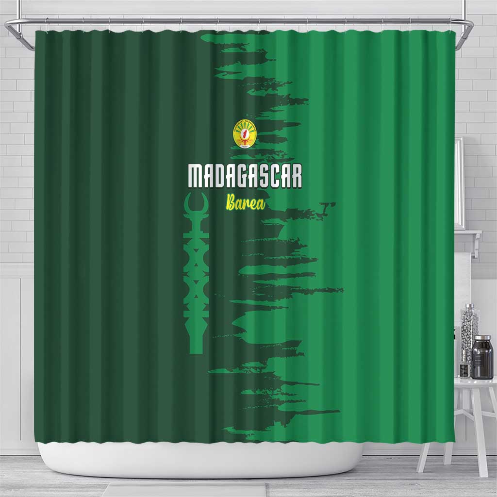 Madagascar Football Shower Curtain Go Barea - Wonder Print Shop