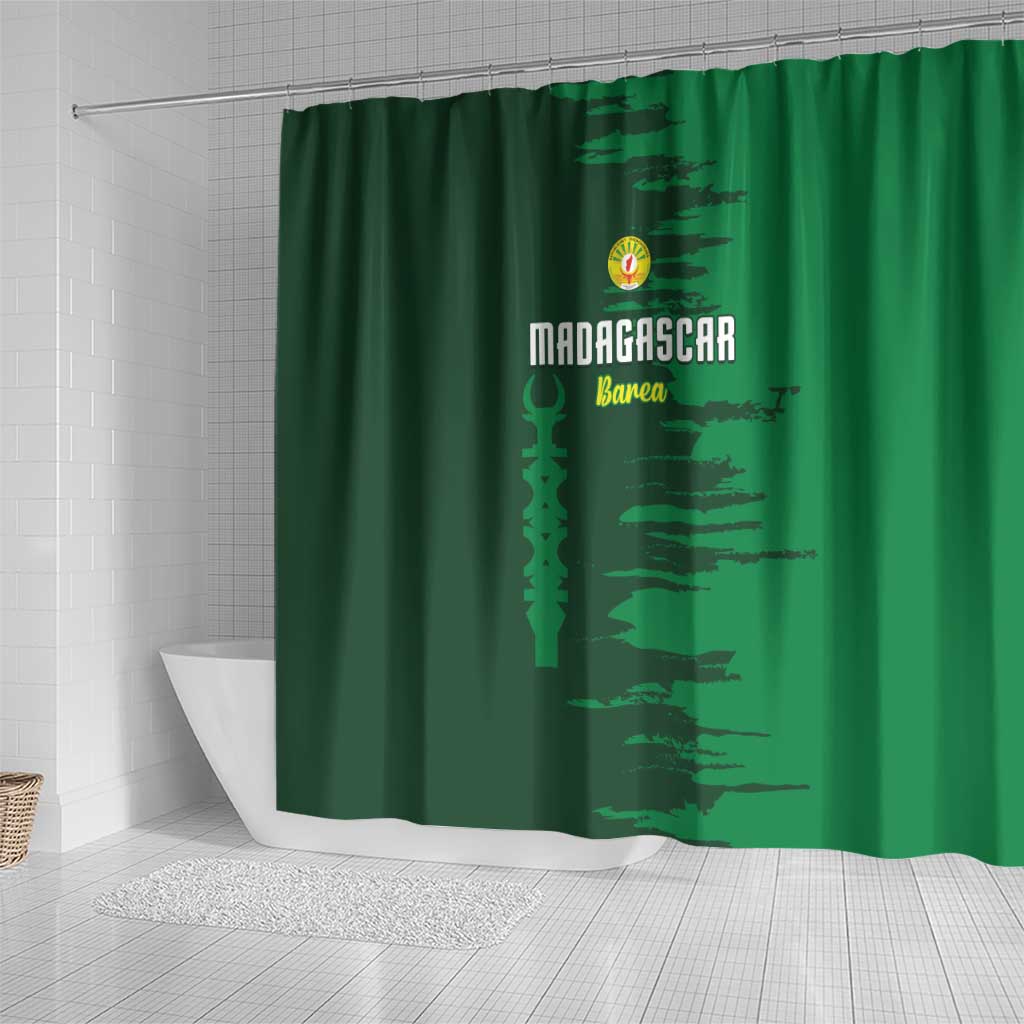 Madagascar Football Shower Curtain Go Barea - Wonder Print Shop