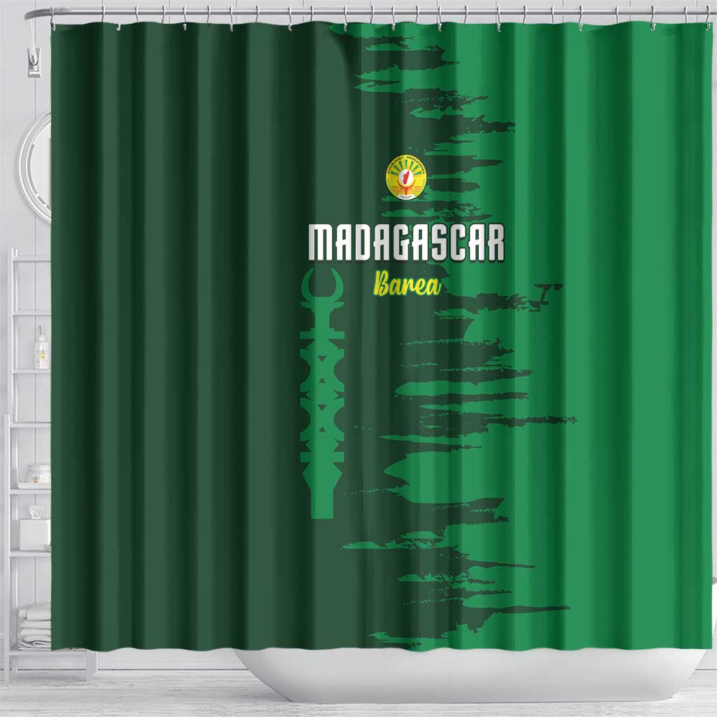 Madagascar Football Shower Curtain Go Barea - Wonder Print Shop