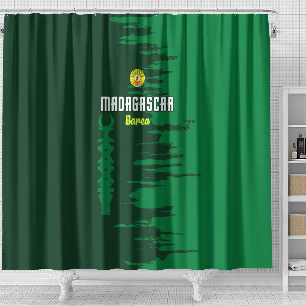 Madagascar Football Shower Curtain Go Barea - Wonder Print Shop