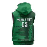 Custom Madagascar Football Sleeveless Hoodie Go Barea - Wonder Print Shop
