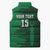 Custom Madagascar Football Sleeveless Puffer Jacket Go Barea - Wonder Print Shop