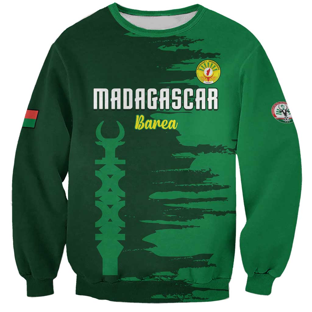 Custom Madagascar Football Sweatshirt Go Barea - Wonder Print Shop