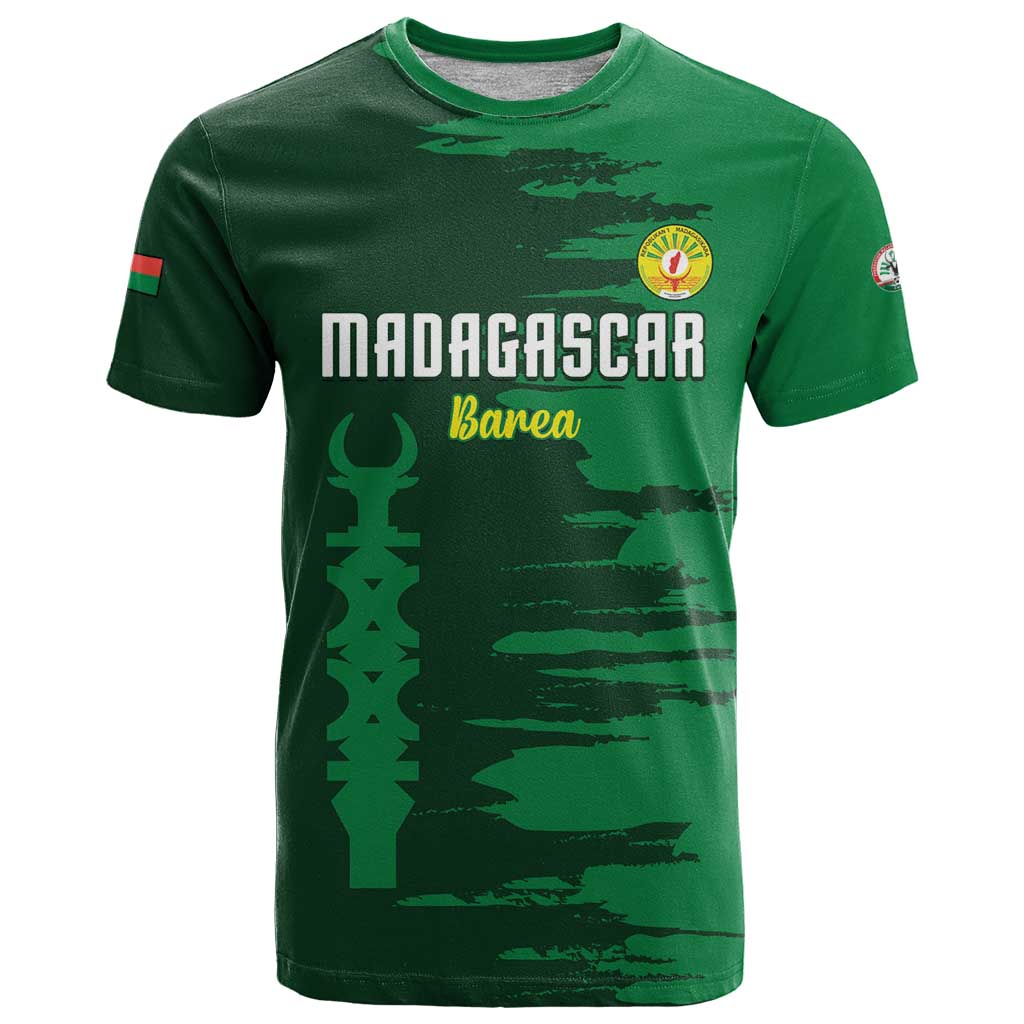 Custom Madagascar Football T Shirt Go Barea - Wonder Print Shop