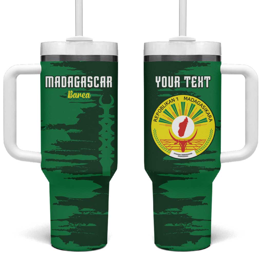 Custom Madagascar Football Tumbler With Handle Go Barea - Wonder Print Shop