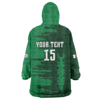 Custom Madagascar Football Wearable Blanket Hoodie Go Barea - Wonder Print Shop