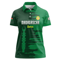 Custom Madagascar Football Women Polo Shirt Go Barea - Wonder Print Shop