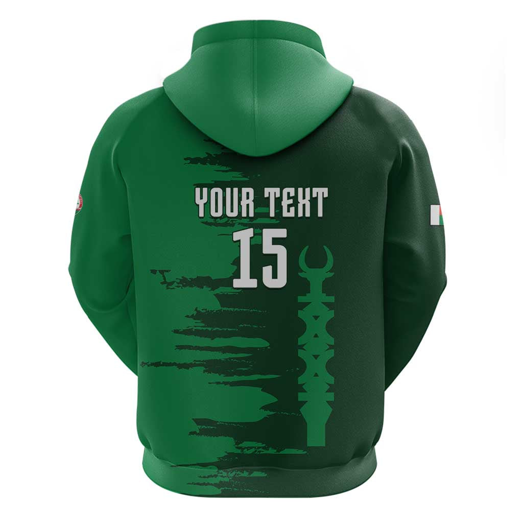 Custom Madagascar Football Zip Hoodie Go Barea - Wonder Print Shop