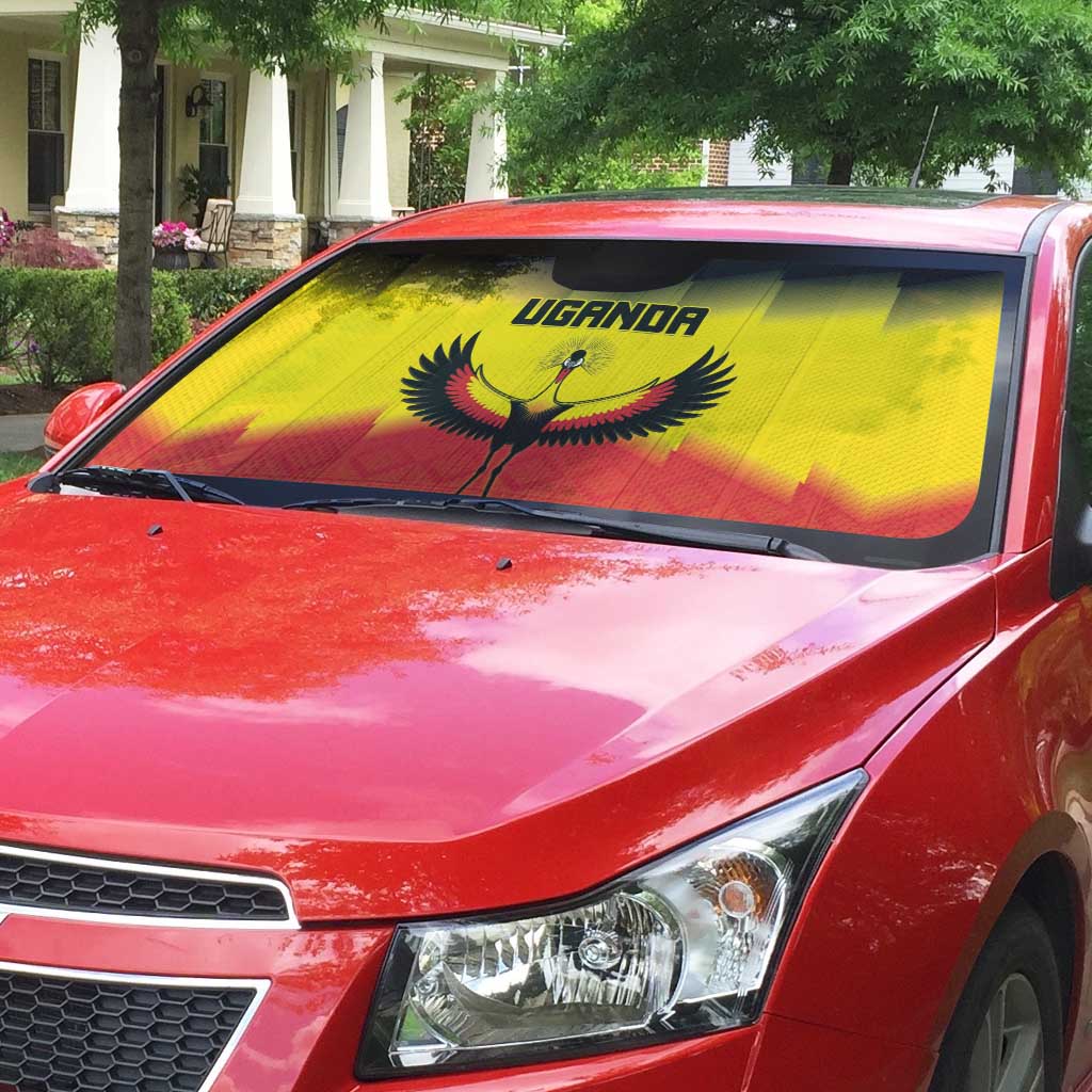 Uganda Football Auto Sun Shade Go Cranes Go - Wonder Print Shop
