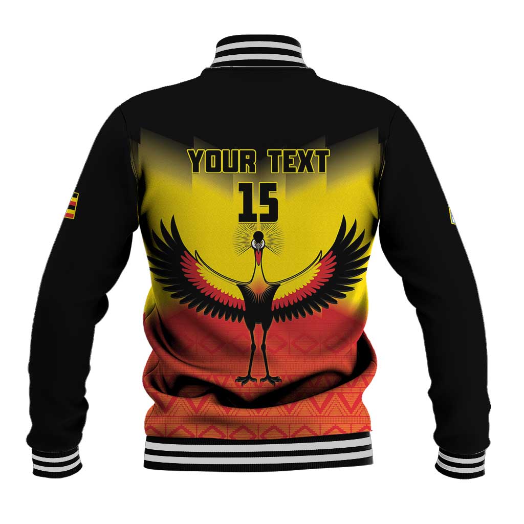 Custom Uganda Football Baseball Jacket Go Cranes Go - Wonder Print Shop
