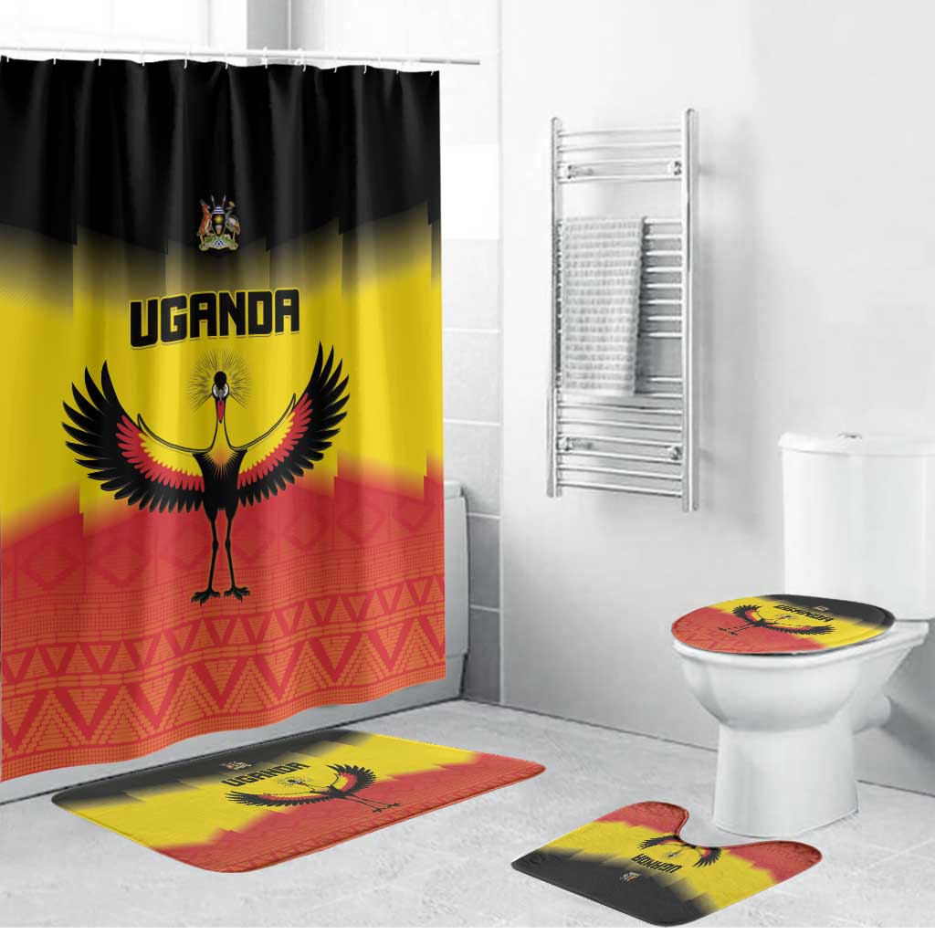 Uganda Football Bathroom Set Go Cranes Go - Wonder Print Shop