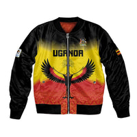 Custom Uganda Football Bomber Jacket Go Cranes Go - Wonder Print Shop