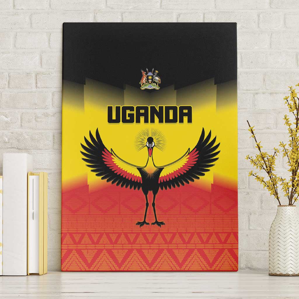Uganda Football Canvas Wall Art Go Cranes Go - Wonder Print Shop