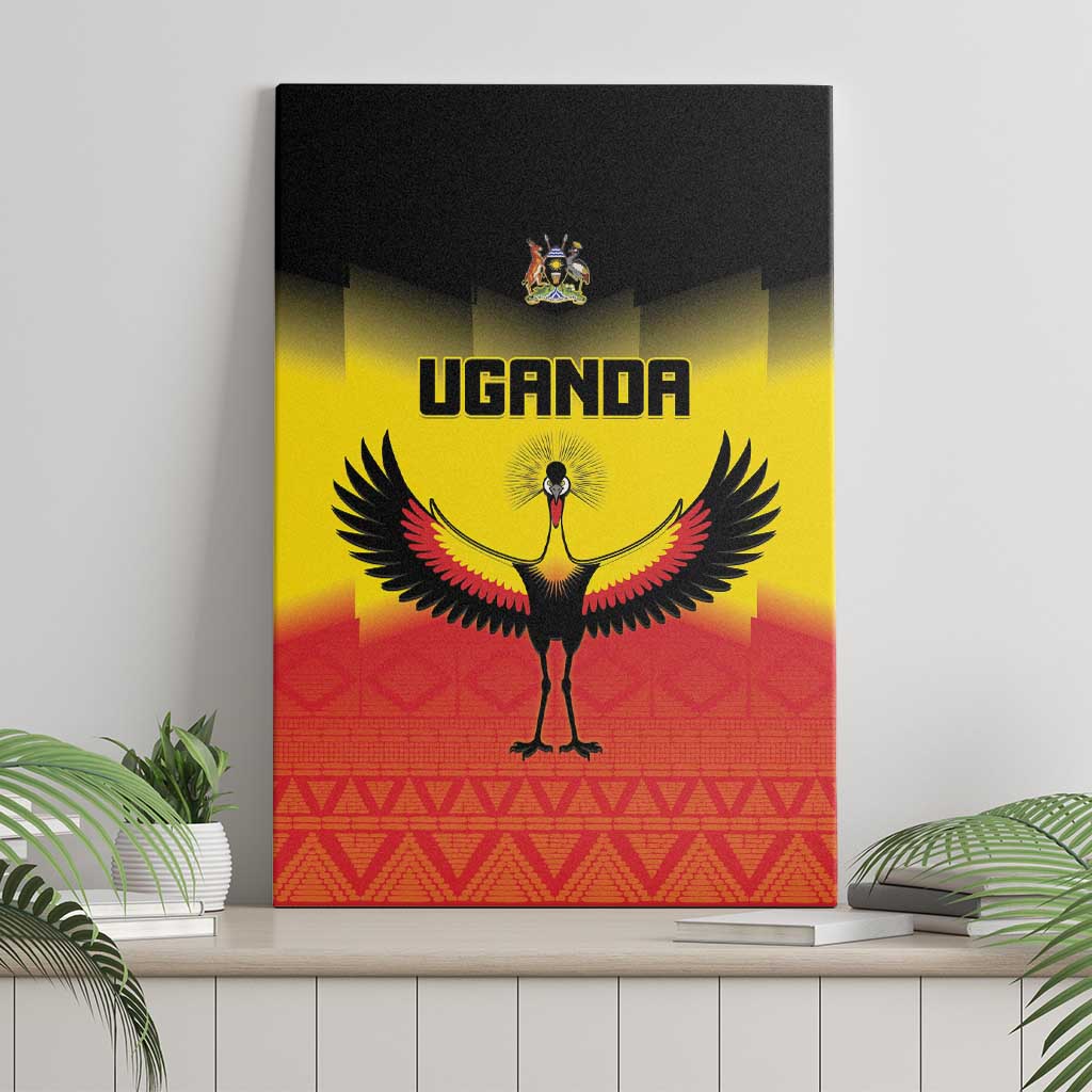 Uganda Football Canvas Wall Art Go Cranes Go - Wonder Print Shop