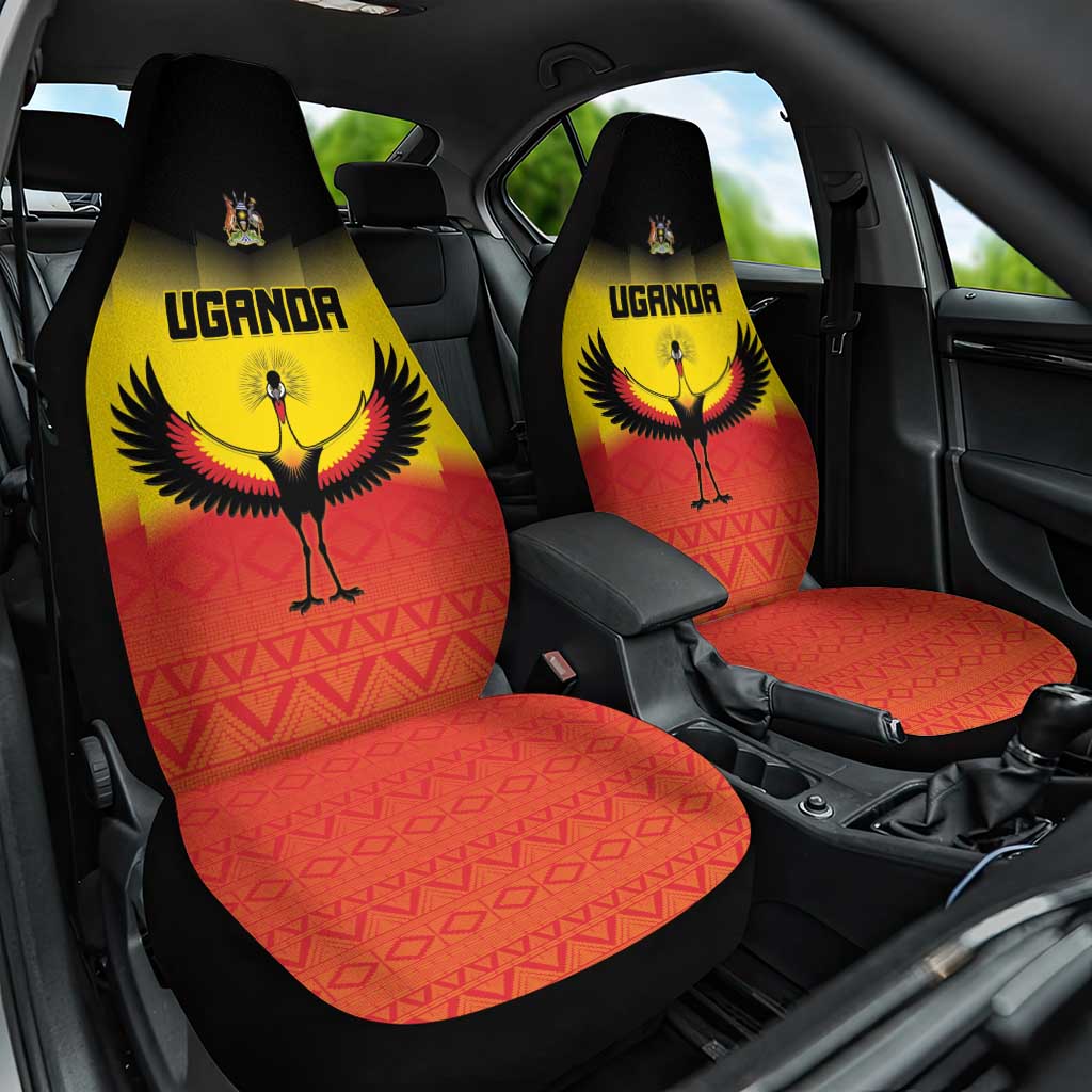 Uganda Football Car Seat Cover Go Cranes Go - Wonder Print Shop