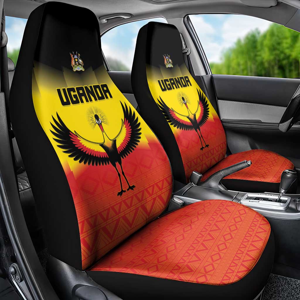Uganda Football Car Seat Cover Go Cranes Go - Wonder Print Shop