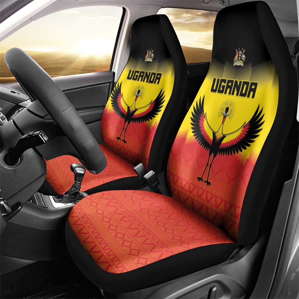 Uganda Football Car Seat Cover Go Cranes Go - Wonder Print Shop