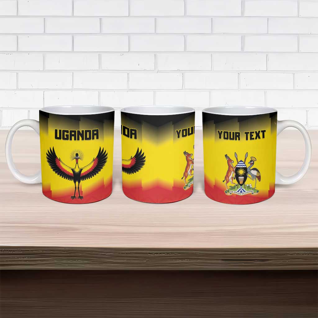 Custom Uganda Football Ceramic Mug Go Cranes Go - Wonder Print Shop
