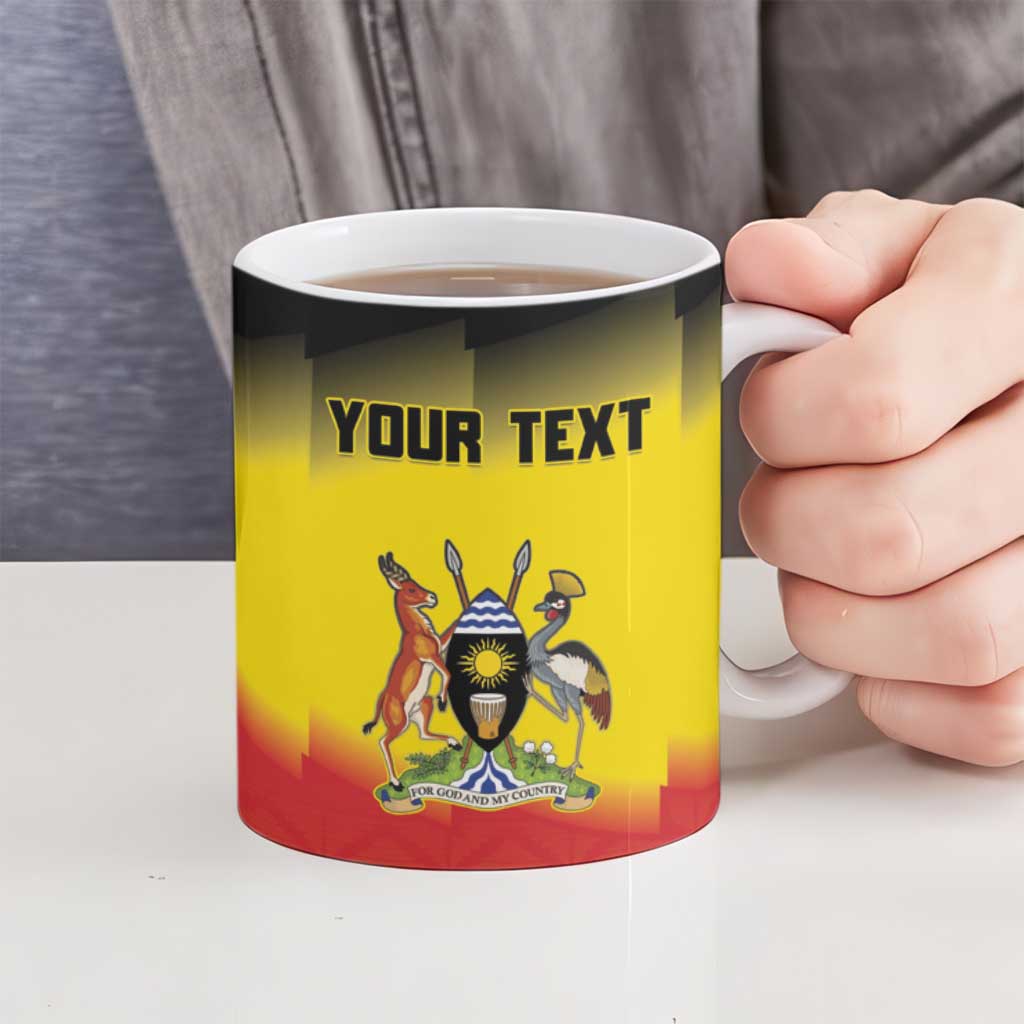 Custom Uganda Football Ceramic Mug Go Cranes Go - Wonder Print Shop