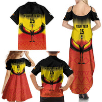 Custom Uganda Football Family Matching Summer Maxi Dress and Hawaiian Shirt Go Cranes Go - Wonder Print Shop