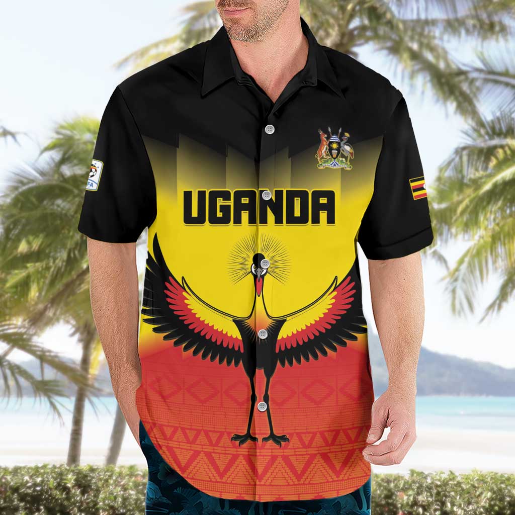 Custom Uganda Football Hawaiian Shirt Go Cranes Go - Wonder Print Shop