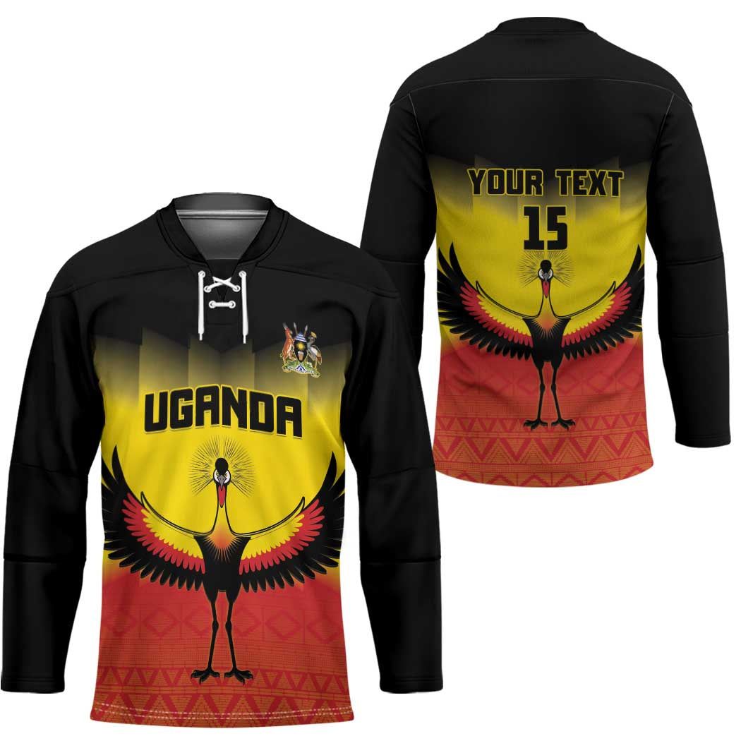Custom Uganda Football Hockey Jersey Go Cranes Go - Wonder Print Shop