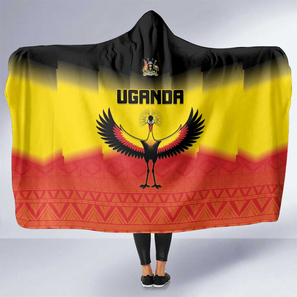 Uganda Football Hooded Blanket Go Cranes Go - Wonder Print Shop