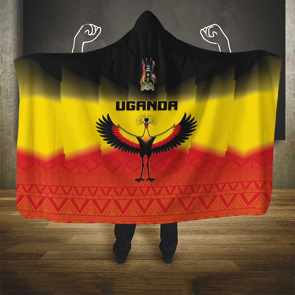 Uganda Football Hooded Blanket Go Cranes Go - Wonder Print Shop