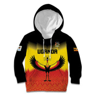 Custom Uganda Football Kid Hoodie Go Cranes Go - Wonder Print Shop