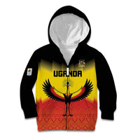 Custom Uganda Football Kid Hoodie Go Cranes Go - Wonder Print Shop