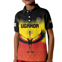 Custom Uganda Football Kid Polo Shirt Go Cranes Go - Wonder Print Shop