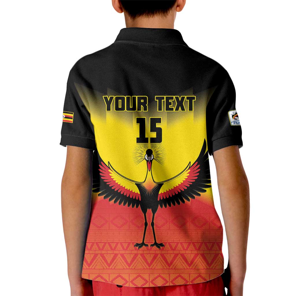 Custom Uganda Football Kid Polo Shirt Go Cranes Go - Wonder Print Shop