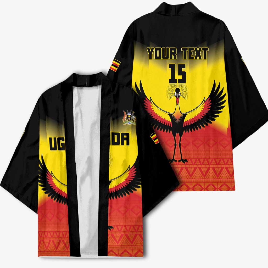 Custom Uganda Football Kimono Go Cranes Go - Wonder Print Shop