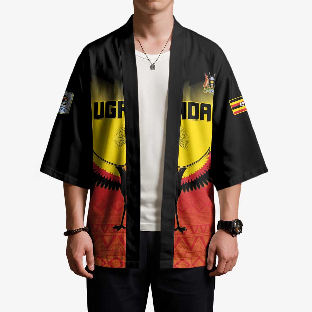 Custom Uganda Football Kimono Go Cranes Go - Wonder Print Shop