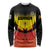 Custom Uganda Football Long Sleeve Shirt Go Cranes Go - Wonder Print Shop