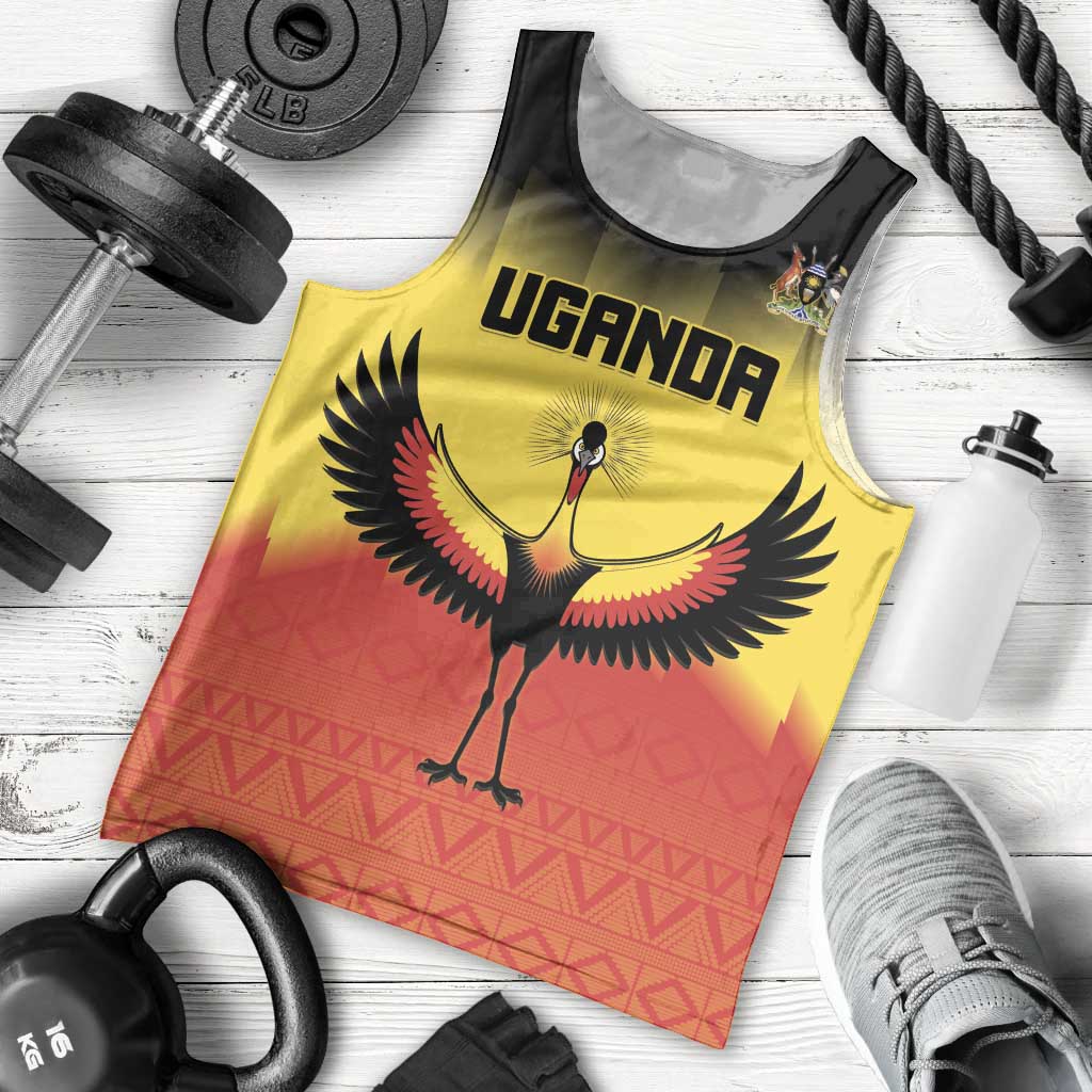 Custom Uganda Football Men Tank Top Go Cranes Go - Wonder Print Shop