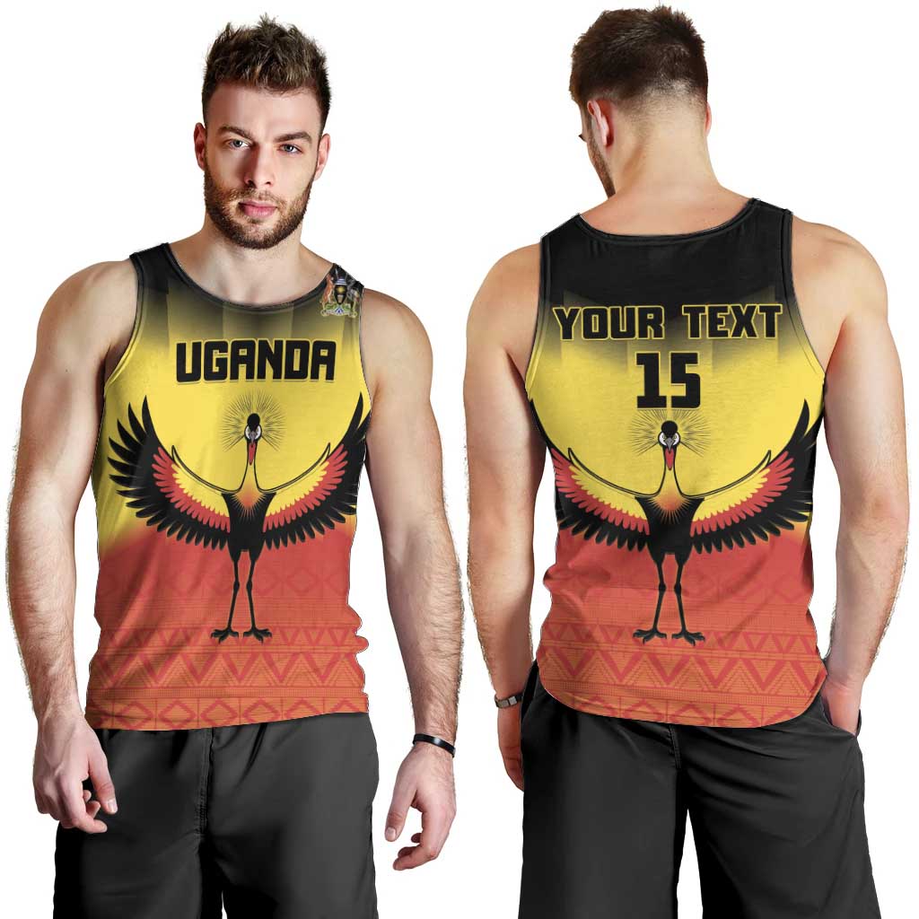 Custom Uganda Football Men Tank Top Go Cranes Go - Wonder Print Shop